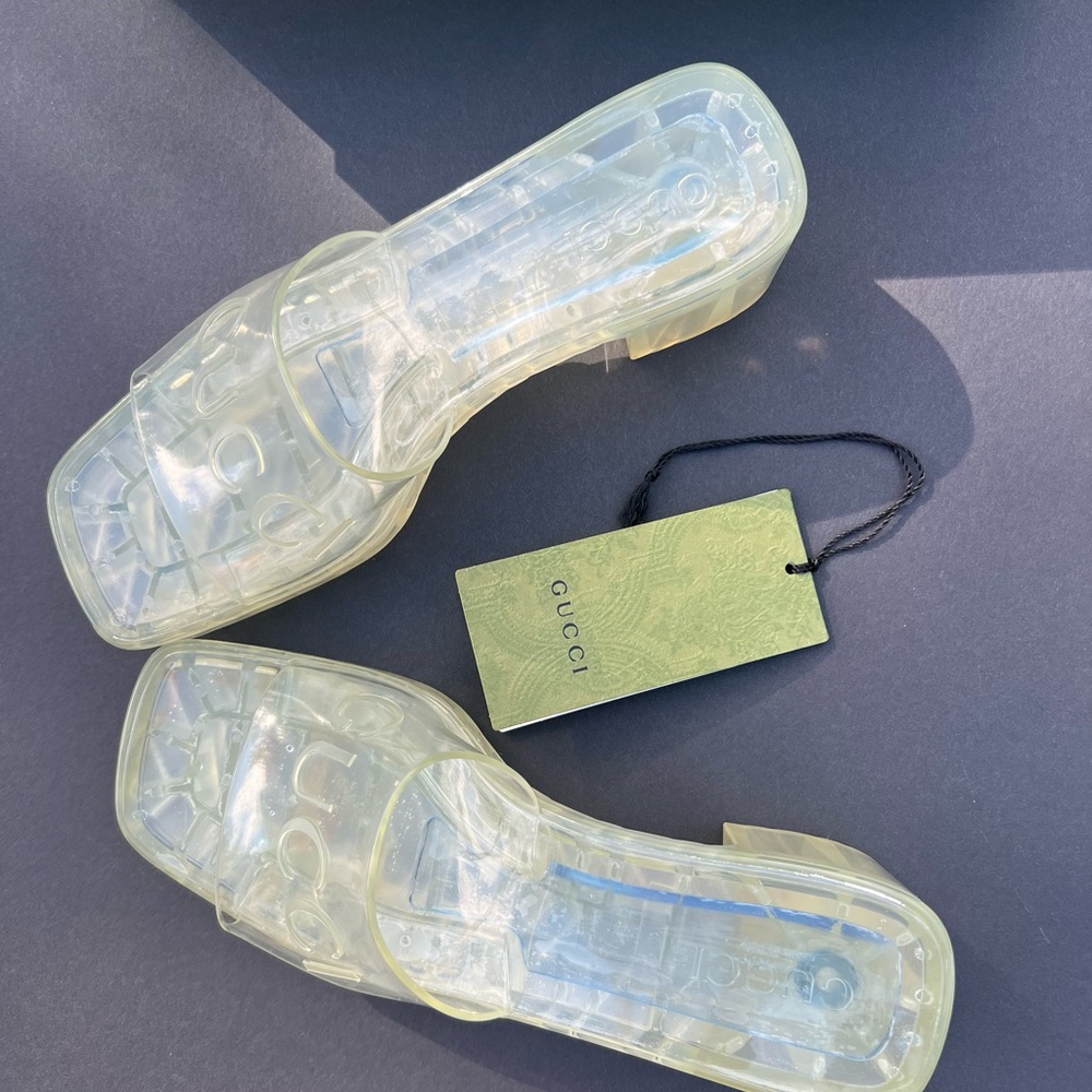 GUCCI slide platform sandal clear size 8
(B 5) - Picture 7 of 10